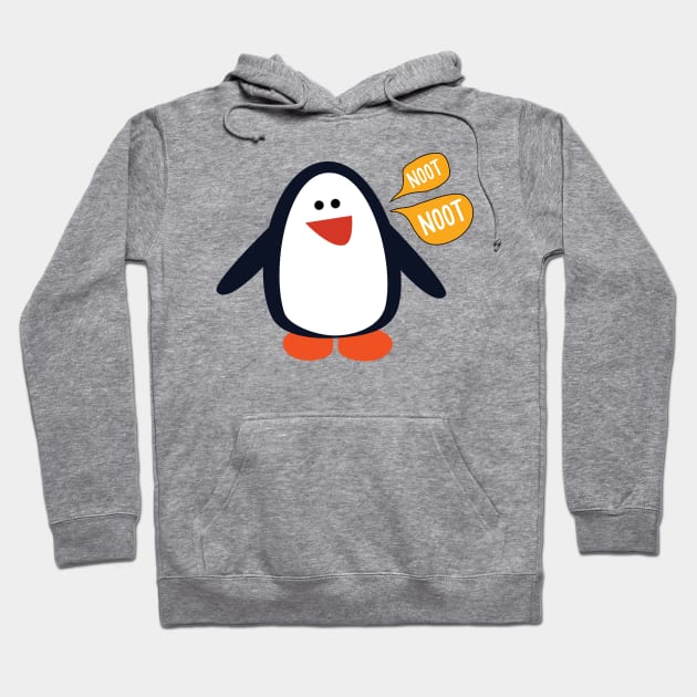 Noot Noot Penguin Tee Hoodie by Pushloop